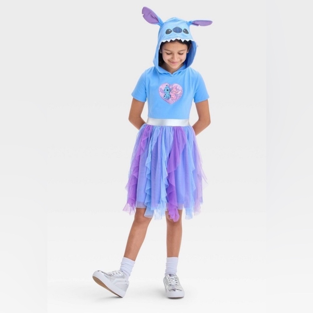 NWT Disney LILO & Stitch dress with hood size 4/5